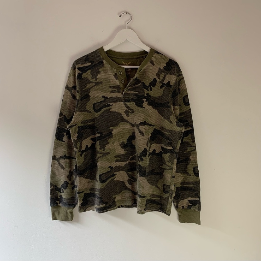 Faded Glory Men's Camo Long Sleeve Tee